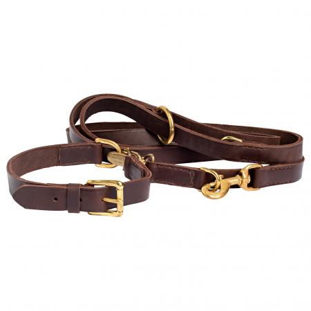 Luxus Softleder Umhängeleine mit Halsung