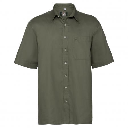  Uxdeya Hemd 1/2 Arm Comfort Fit Herren (Trachtengrün)