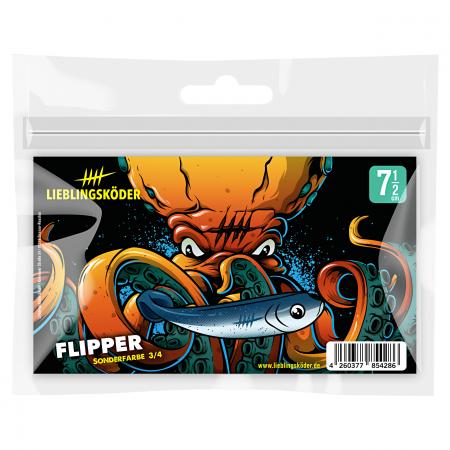  Gummifisch Barschköder (7,5 cm, Flipper)