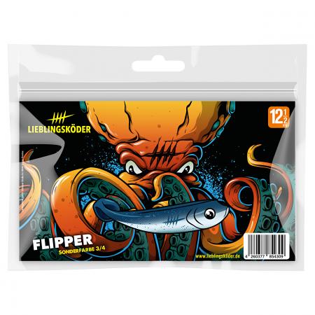  Gummifisch Zanderköder (12,5 cm, Flipper)
