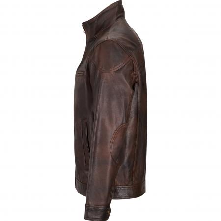 Lederjacke Boston Herren (Braun)