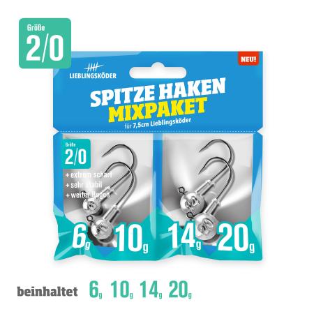  Angelhaken Spitze (2/0 Mixpaket)