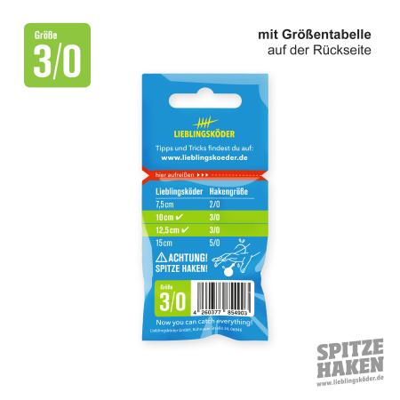  Lieblingsköder Spitze Haken 3/0 Mixpaket