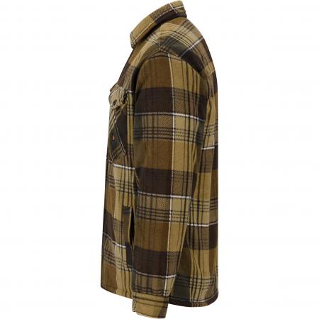  Fleecejacke Holzfäller Herren (Grün/Braun)