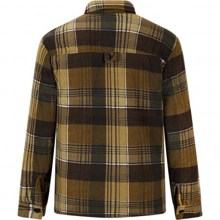  Fleecejacke Holzfäller Herren (Grün/Braun)