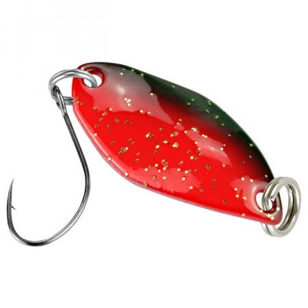  Trout Spoon Fly (1,2 g, Rot/Grün, Schwarz)