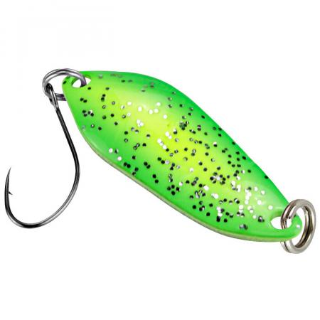 FTM Trout Spoon Strike (2.1 g, Green/Yellow Glitter, Black UV)