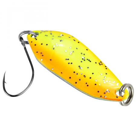 FTM Trout Spoon Strike (2.1 g, Black/Yellow UV)