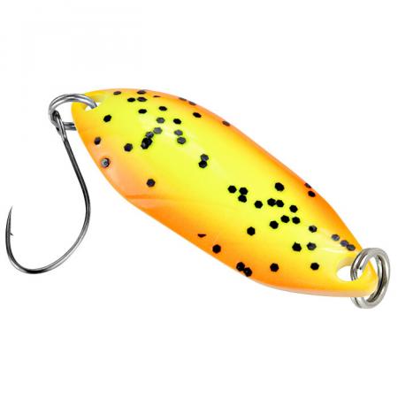  Trout Spoon Hit (3.3 g, Orange/Yellow Glitter)
