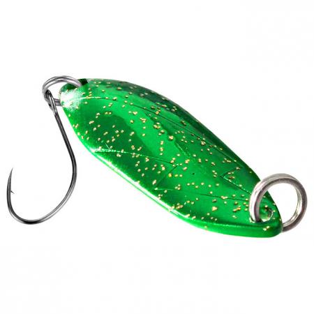 FTM Trout Spoon Hit (3.3 g, Green/Yellow Glitter)