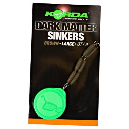  Vorfach Zubehör Dark Matter Sinker Large Brown