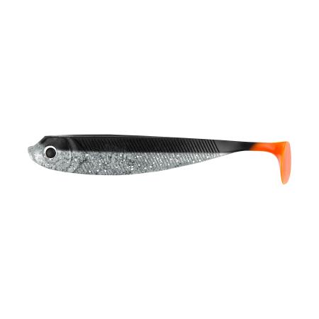  Gummifisch Barschköder (5 cm, Black Shadow)