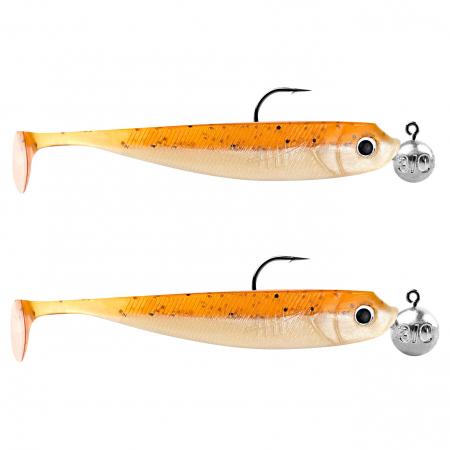  Gummifisch Zanderköder (10 cm, Actionpack Whisky)