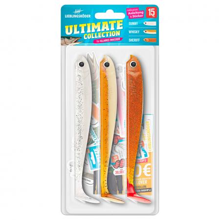 Gummifisch Hechtköder (15 cm, Ultimate Collection Klares Wasser)