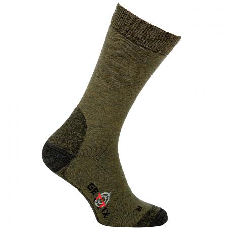  Merino Trekking Socken Herren (Grün/Oliv)