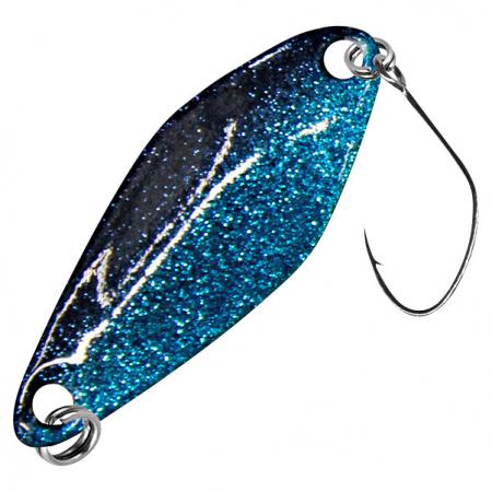 FTM Trout Spoon Tremo (2.3 g, Black/Blue Glitter, Pink)