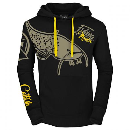 Hotspot Fishing Mania CatFish Hoodie Herren (Black)