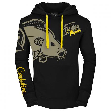 Hotspot Fishing Mania Carpfishing Hoodie Herren (Black)