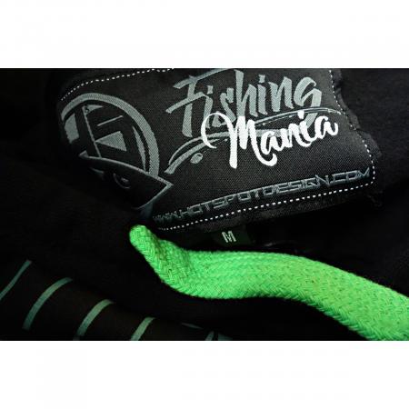 Hotspot Fishing Mania Pike Hoodie Herren (Black)