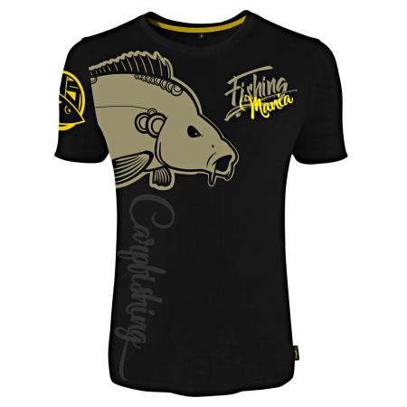 Hotspot Fishing Mania Carpfishing T-Shirt Herren (Black)