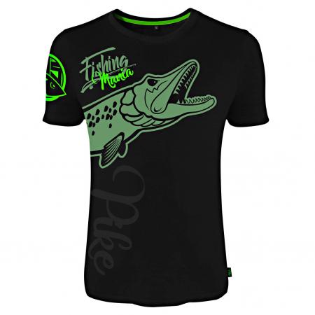 Hotspot Fishing Mania Pike T-Shirt Herren (Black)
