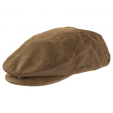  Lederkappe Wolf Herren (Oliv)