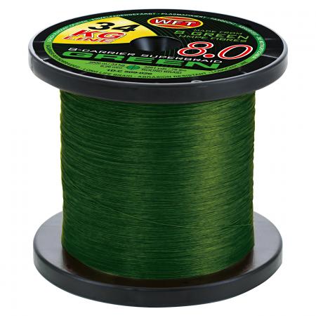  Fishing Line KG 8.0 8-Carrier Super Braid (green, 600 m)