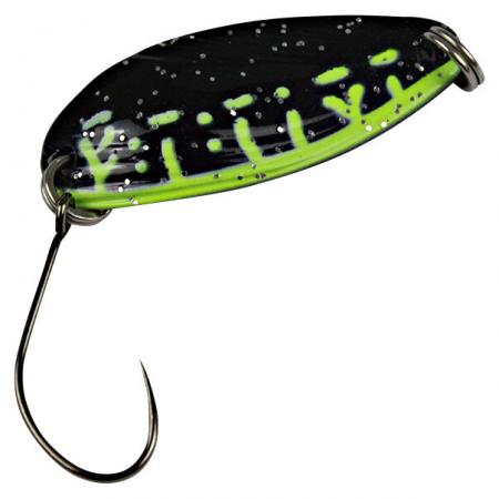  Trout Spoon Break (2,2 g, Schwarz/Gelb UV)