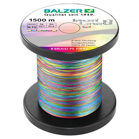  Angelschnur Iron Line Surf (multicolor, 1.500 m)
