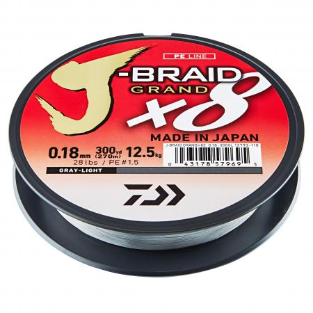  Angelschnur J-Braid Grand X8 (hellgrau, 135 m)
