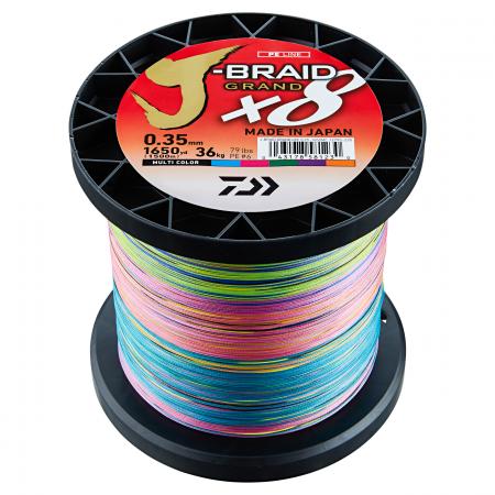  Angelschnur J-Braid Grand X8 (multi-color, 1.500 m)