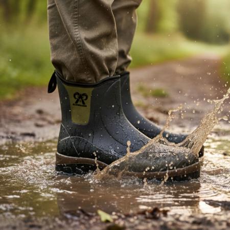 Almwalker Watschuhe Ribe Herren (Schwarz/Oliv)