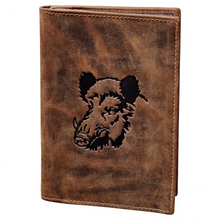  Vintage ID Holder 4-Piece ‘Eber’ Leather (Brown)