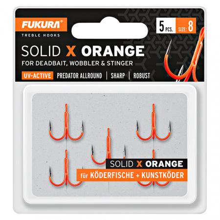 Lieblingsköder Fukura Solid X Drillinge (orange)