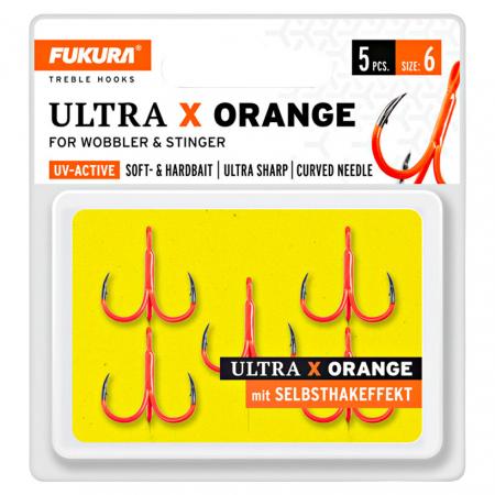 Lieblingsköder Fukura Ultra X Drillinge (orange)