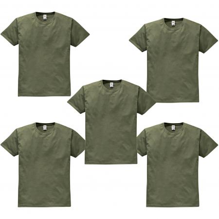 5er-Set: T-Shirts Herren (Khaki)