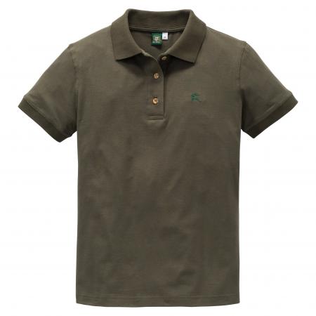  Laukas Poloshirt 1/2-Arm Damen (Oliv)