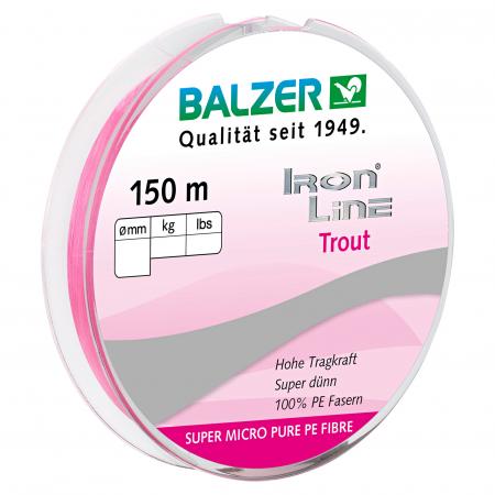Balzer Angelschnur Iron Line (pink, 150 m)