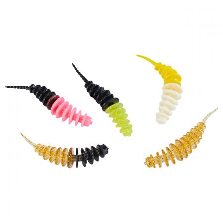  Flavoured Trout Worms (Sunny Sky, Clear Water, Pellet)