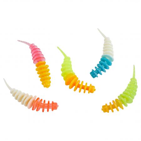  Aromatisierte Forellen-Würmer (Mix 3, Pellet)