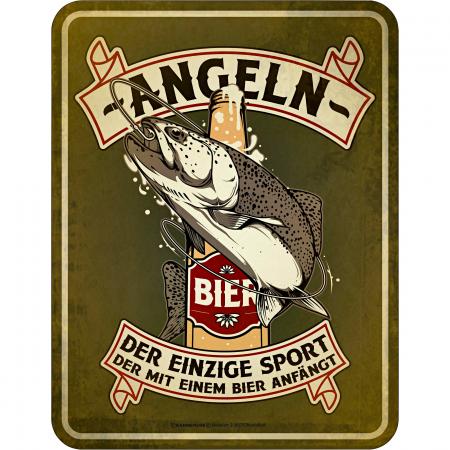 Rahmenlos Blechschild (Angeln)
