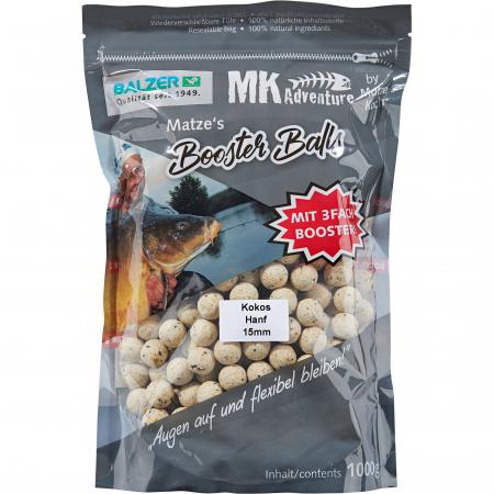  Boilies MK Adventure Booster Balls (Kokos/Hanf)