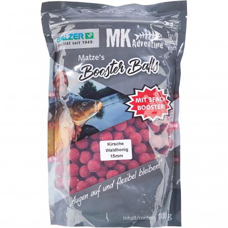  Boilies MK Adventure Booster Balls (Kirsche/Waldhonig)