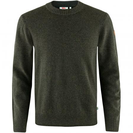  Övik Round-neck Sweater M Herren (Dark Olive)
