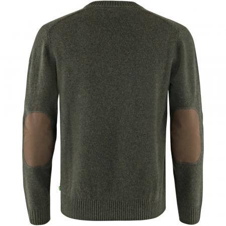  Övik Round-Neck Sweater M Men (Dark Olive)