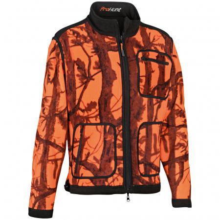 Reversible Fleece Jacket Men (Ghostcamo Blaze & Black/Khaki)