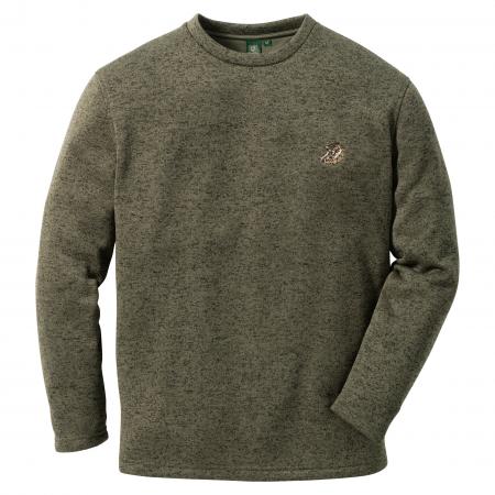  Mysqafe Strickfleece Pullover Herren (Oliv)