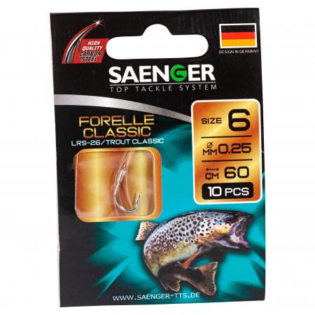 Zielfisch-Haken, gebunden (Forelle Classic LRS-26)
