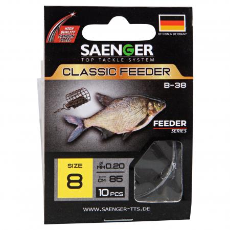  Zielfisch-Haken, gebunden (Classic Feeder B-38)