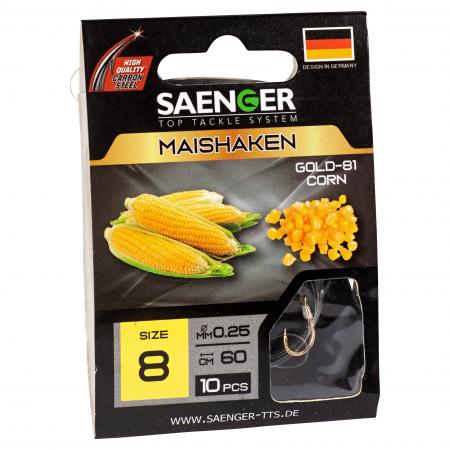  Target fish Hook, tied (Corn Hook Gold-81)